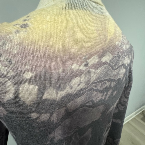 Viviana Uchitel ombré duster cardigan coverup hand dyed sheer sz2 /US M - $375 - Picture 5 of 9